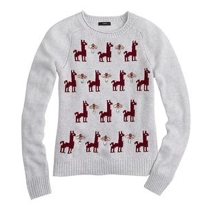 Jeweled Llama Sweater